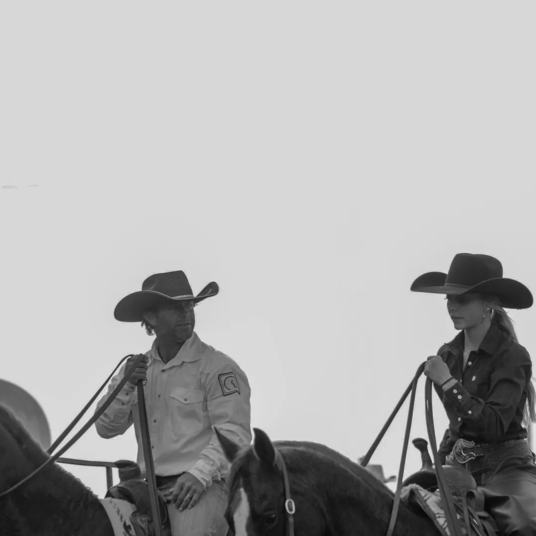 Western riders on horseback